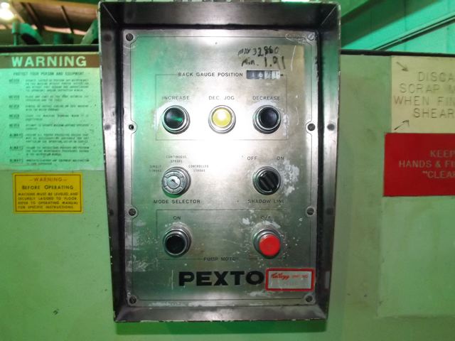 1/4" x 10' PEXTO / LVD ... FRONT OPERATED BACK GAUGE